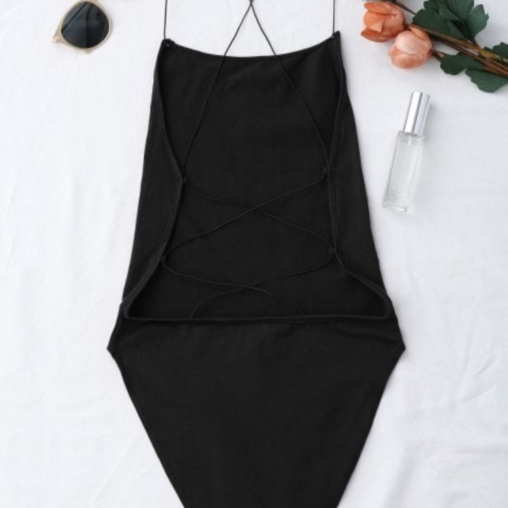 Backless Crisscross Bodysuit